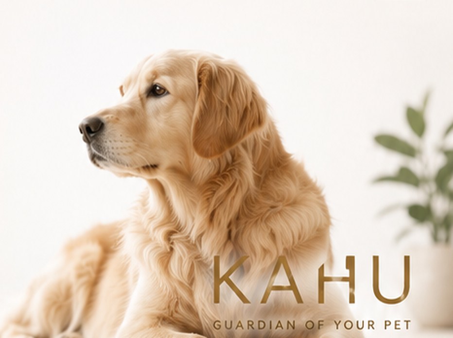 KAHU 守護毛孩的每一天｜金毛犬優雅側臉，象徵守護者 Guardian of your pet